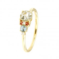 Anello con diamanti e pietre naturali - R44503A-3000
