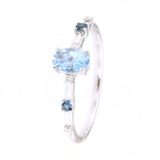 Anello con diamanti e pietre naturali - R44516A-3000