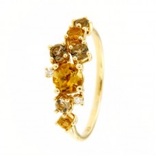 Anello con diamanti e pietre naturali - R44532A-3001
