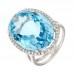 anello con diamanti e pietre naturali - SCR018306-SKBT-W